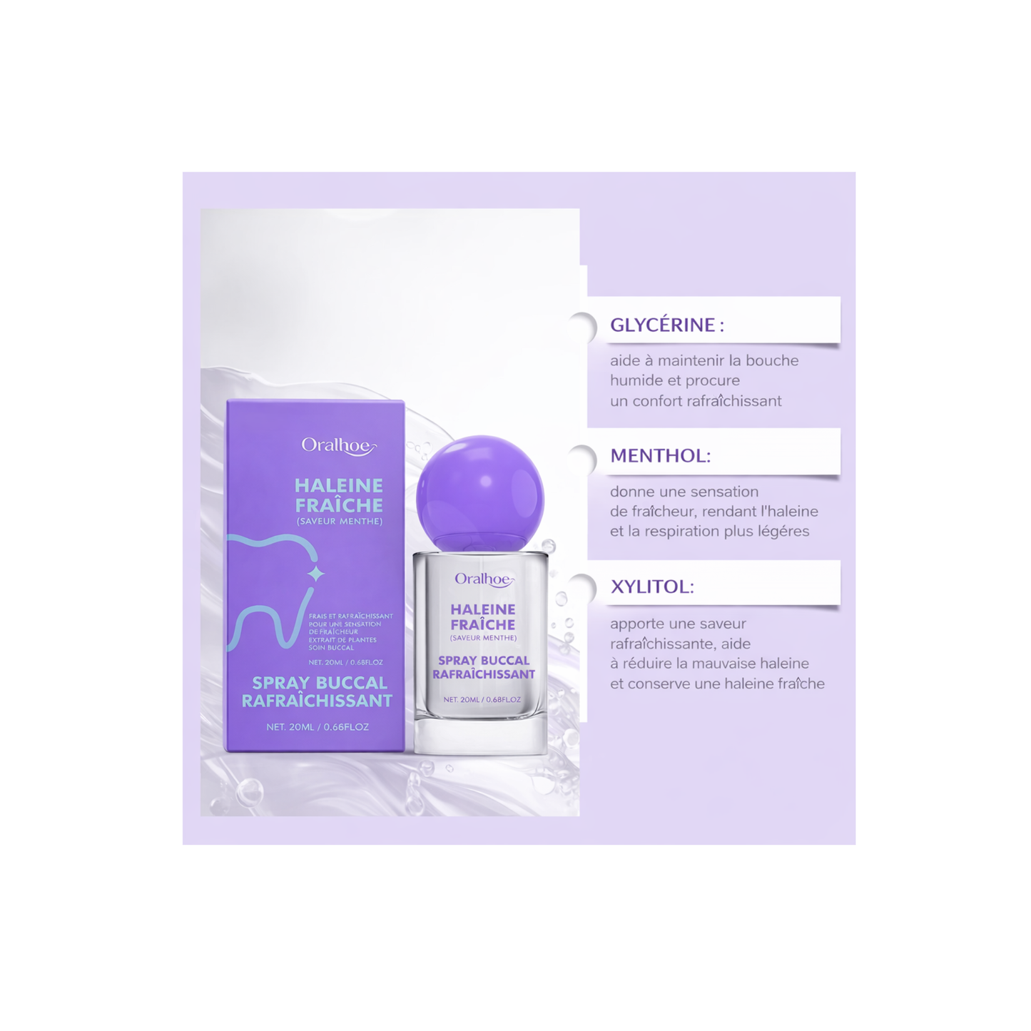 Spray buccal rafraîchissant