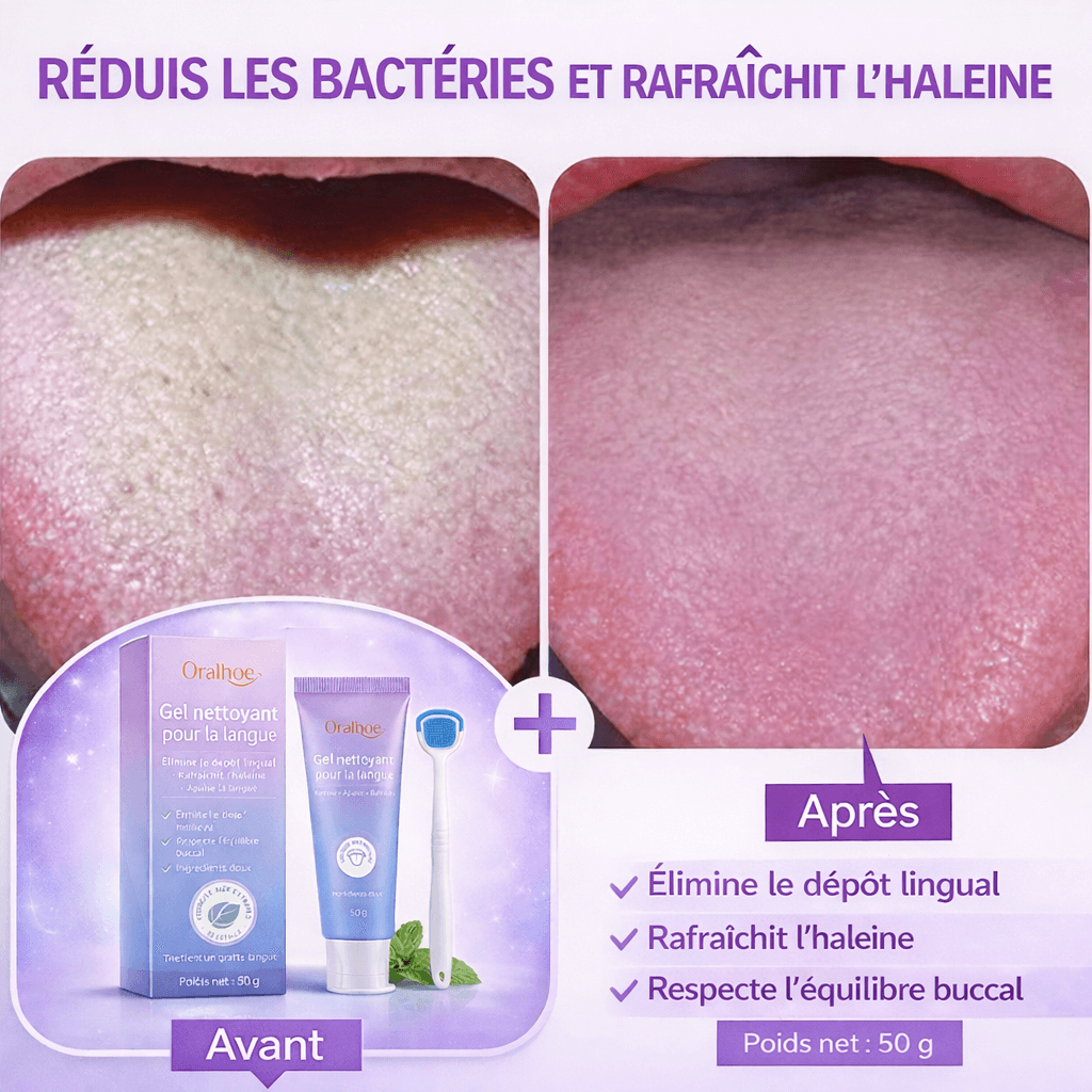 Gel nettoyant pour la langue